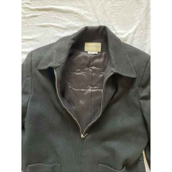 Harley-Davidson Womens Wool Black Jacket With Red Rose Embroidery Zip Closure Ur - Picture 3 of 8